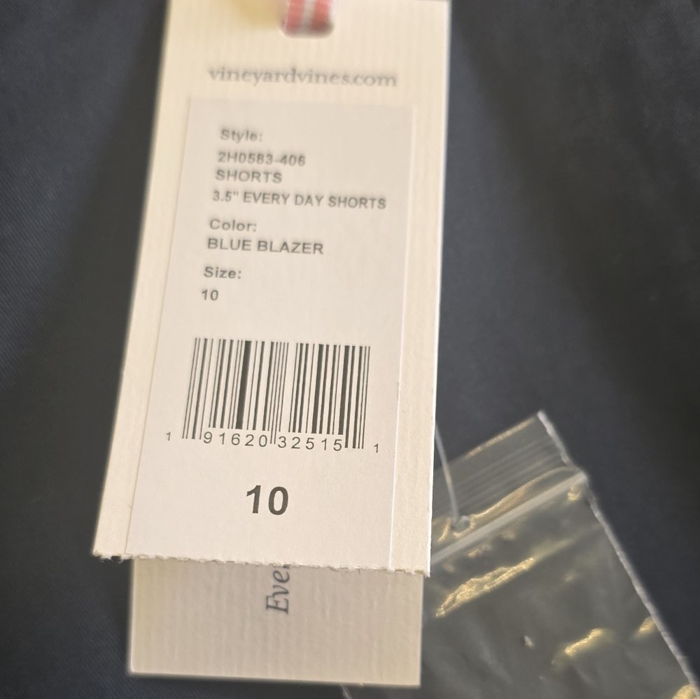 Vineyard Vines Everyday Shorts 3.5” Blue Blazer Navy Women’s 10 NWT - Picture 4 of 8